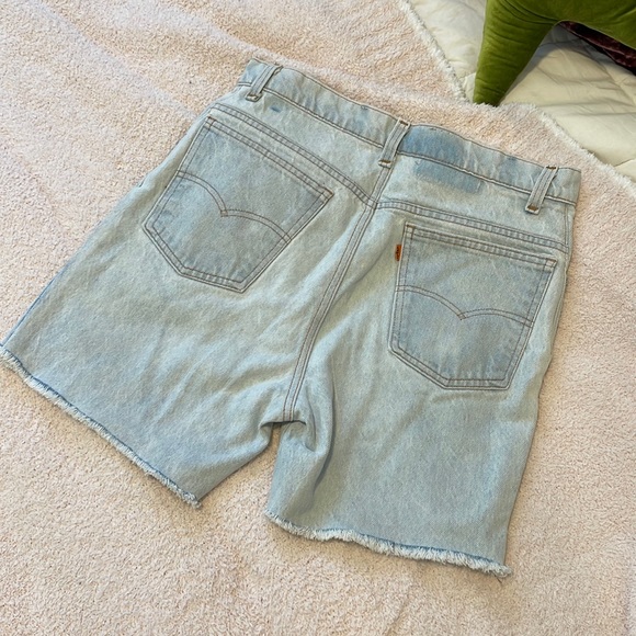 Vintage Orange tab LEVI’s jorts size 30-32ish - Picture 1 of 6